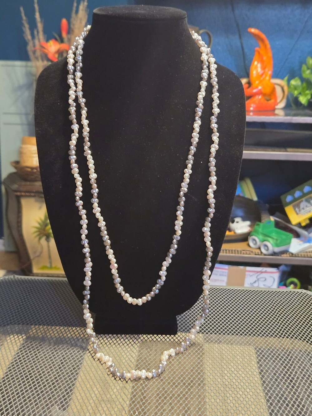 Freshwater Baroque Pearl Multi-Color Long Strand Necklace